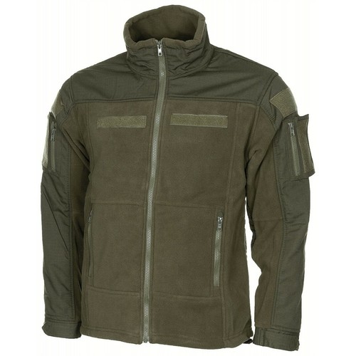Giacca In Pile MFH Militare OD Green - Giubbotto Uomo Montagna Campeggio - 3