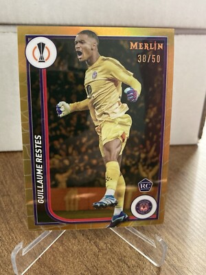 2023-24 Topps Merlin Chrome UCC Guillaume Restes Variation Gold Refractor /50 RC