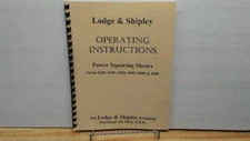 Lodge & Shipley Series 0200, 0300, 0400, … Power Shears – Operator’s Manual