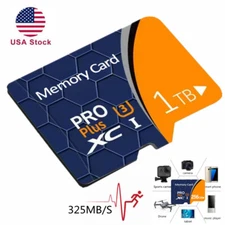 Memory Card 64/128GB 256GB 1TB Micro SD Class10 Fast 4K Flash TF for Cell Phone