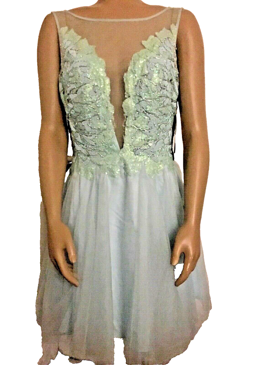 aqua blue dress short Aqua Sweetheart A Line Short Homecoming Dresses With Keyhole, Aqua / 12
