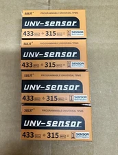 1 Set(4 pcs) 315MHz+433MHz TPMS Universal Programmable Sensor with Rubber Valve