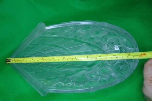 Vintage J Robert Jean Gauthier glass slip sconce light shade French France 1051 - Picture 14 of 23