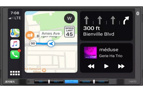 Jensen CAR710 2 DIN Digital Media Receiver Apple CarPlay Android Auto Camera BNA