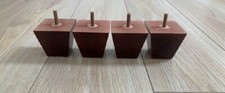 4 x strong SOLID WOODEN FURNITURE LEGS / FEET SOFA,STOOL,CHAIRS,SETTEE,TABLE M8