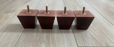 ACE 4 x strong SOLID WOODEN FURNITURE LEGS / FEET SOFA,STOOL,CHAIRS,SETTEE,TABLE M8