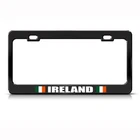 IRELAND IRISH FLAG BLACK COUNTRY Metal License Plate Frame Tag Holder