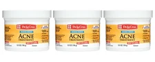 De La Cruz 10% Sulfur Ointment Acne Medication, 3 JUMBO JARS 5.5 OZ Exp 12/26