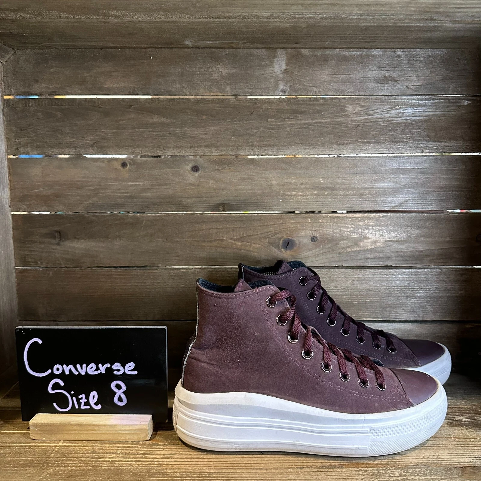 Sneakers donna Converse CTAS High Move Diamond metallo nero ribes taglia 8 M ottime condizioni