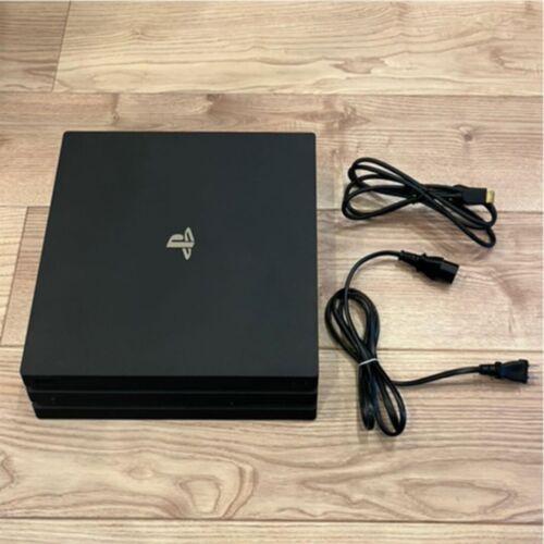 Sony PlayStation 4 Pro 1TB CUH-7100BB01 All Accessories w/o box JAPAN USED  F/S