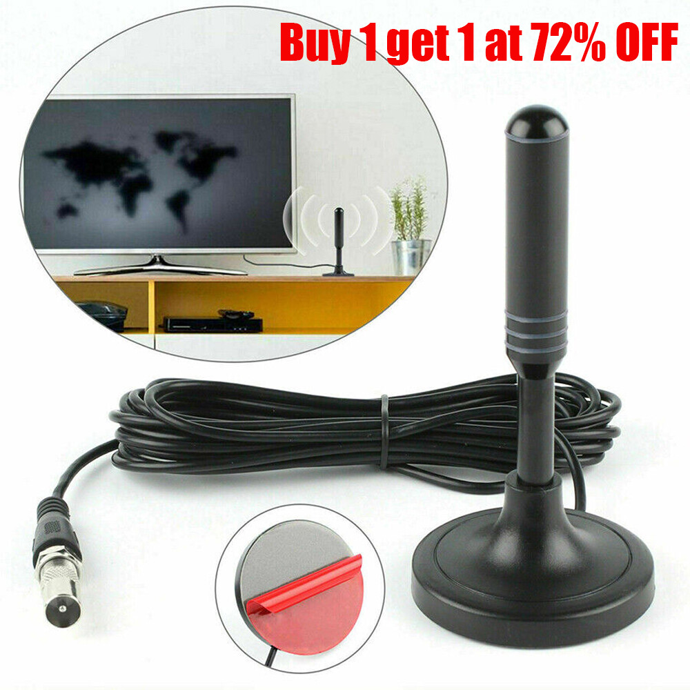 Antenna TV Digitale HD Portatile Interna/Esterna - Freeview UK - Cavo 5m