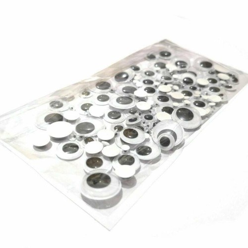 700PCS MIXED WIBBLY WOBBLY GOOGLY EYES. CRAFTS, STICK ON STICKERS, SELF ADHESIVE - Picture 10 of 11