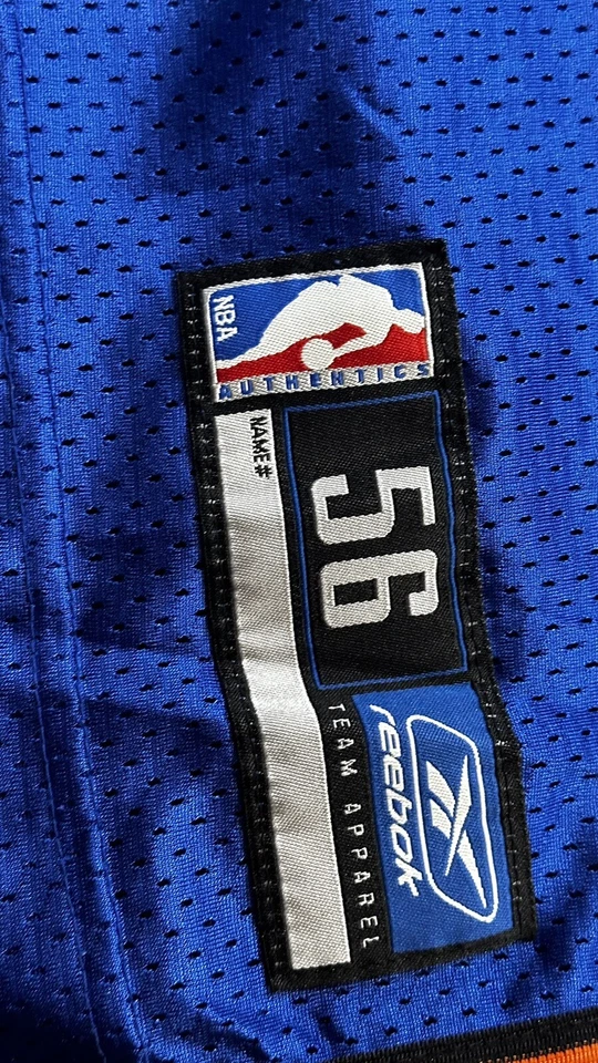 Rare Vintage REEBOK Allan Houston New York Knicks Authentic Sewn Jersey 2000s 60 - Image 3 of 4