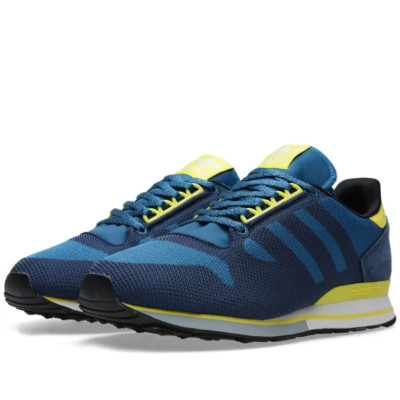 adidas ネイビー×イエロー L Adidas ZX 500 OG Weave - Dark Slate/Hero Blue/Yellow (M21386) - UK