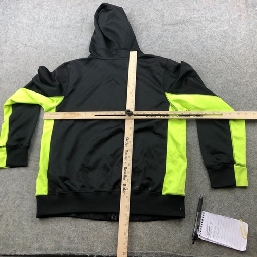 Jordan Hoodie Boys XL Black Green Logo Youth Full Zip Jacket Kids Spell Out * - Picture 10 of 14