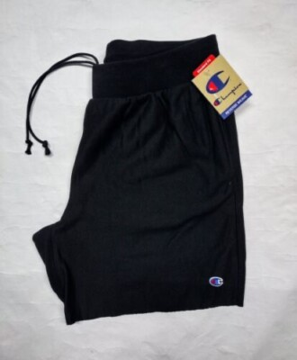 #ad Men#x27;s CHAMPION Reverse Weave 7quot; inseam Black Cut off Shorts 3xl NWT $45 $22.00