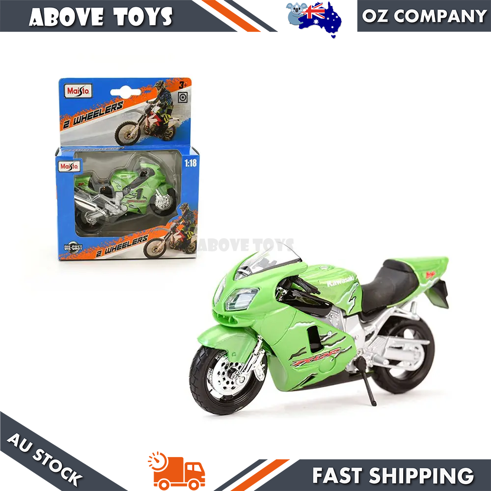 R　テレビ Maisto 1:18 KAWASAKI NINJA ZX-12R Road bike Diecast Model Toy Gift