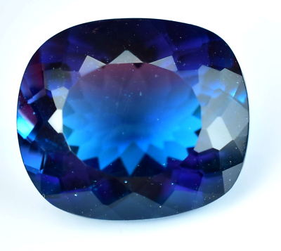 画材 Sapphire Genuine Coarse Natural Bi-Color Sapphire 12.85Ct Flawless Certified Rarest Color
