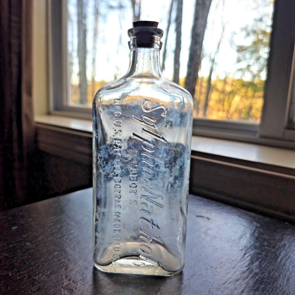 キャロン　ニュイドノエル　ANTIQUE　BOTTLE Vintage Cabot's Sylpho Nathol Medicine Bottle | eBay