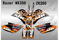 Razor MX350 graphics kit decals THICK AND HIGH GLOSS
