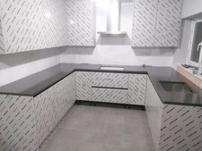 DARK GREY QUARTZ KITCHEN WORKTOP AFFORDABLE , WORKTOPS