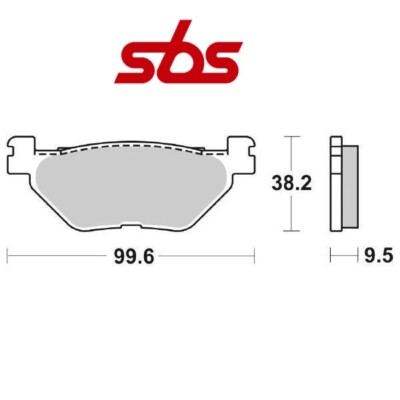 FÜR YAMAHA TDM 900 2002-2013 BREMSBELAG HINTEN SBS 769LS MISCHUNG SYNTE