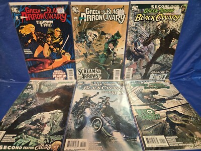 GREEN ARROW AND BLACK CANARY LOT OF 6 - #9 20 22 23 24 25