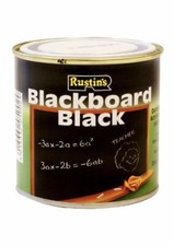 Rustins  Quick Dry Blackboard Black Paint   MATT  100ML  250ML  500ML  1L