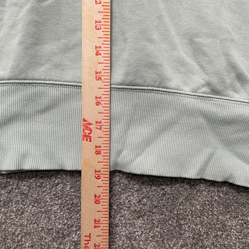 Adidas Hoodie Extra Large XL Light Green Cropped Sweatshirt Pullover Ladies - Picture 7 of 11