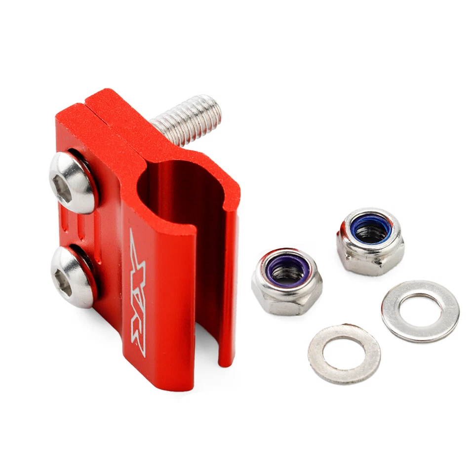 For HONDA XR250R XR250L XR 400 600 650 R A set Brake Hose Line Guide Clamps Red - Image 2 of 4