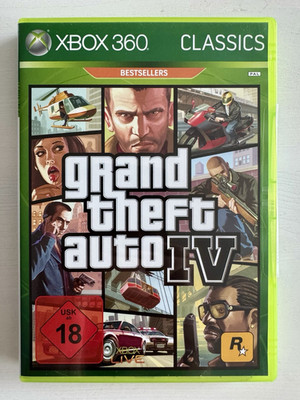 Grand Theft Auto IV GTA 4 Xbox 360 Complete Very Good Condition