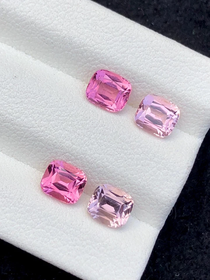 Pink Tourmaline Faceted Pair 3.25 ct – Clean Matched Stones for Jewelry - Image 4 of 4