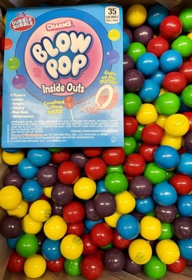Dubble Bubble Blow Pop Gumballs One Inch Candy Bulk 1 Lb, 2 Lb , 5 Lb, 10 Lb