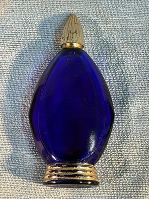 Bourjois EVENING IN PARIS 1.7 ounce empty bottle cobalt blue