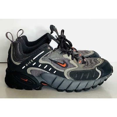 Nike Sz 5Y Air Terra Sebec ACG Trail Running Shoe In Black Gray Orange Colorway