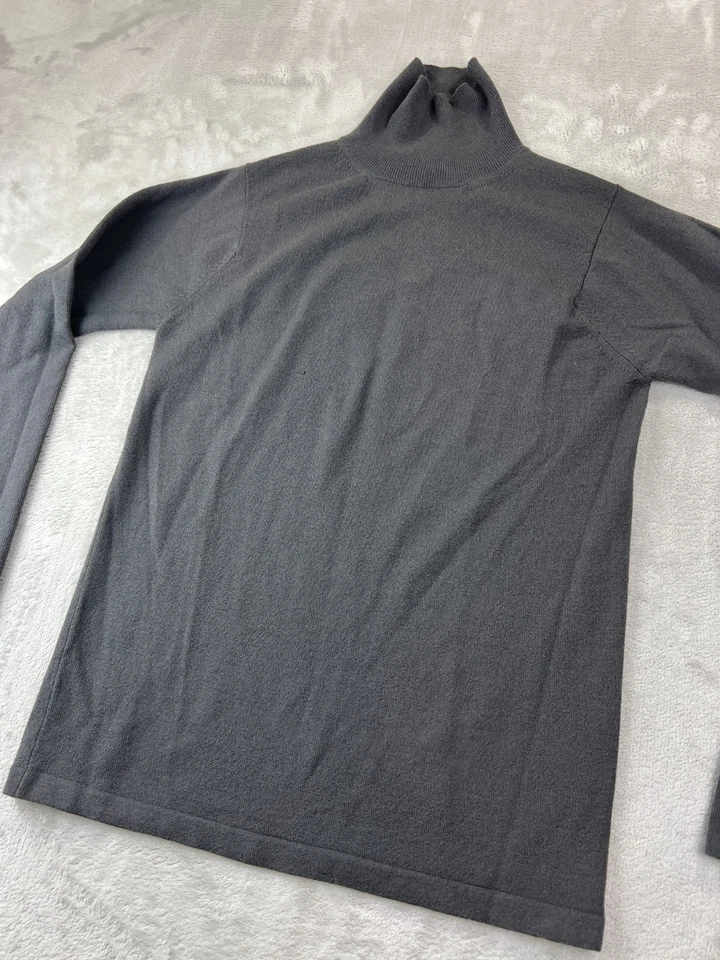 Armani Collezioni Womens Gray Mock Neck Long Sleeve Pullover Sweater Size S - Imagem 3 de 4