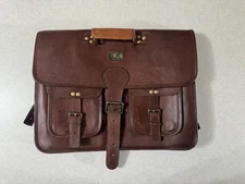 Cuero Leather Messenger Bag - Missing Shoulder Strap 