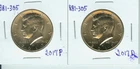 2017 P&D Kennedy Half Dollars Uncirculated BU NIFC
