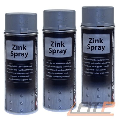 3x 400ml MOTIP DUPLI COLOR ZINKSPRAY ZINK SPRAY ROSTSCHUTZ GRUNDIERUNG NEU