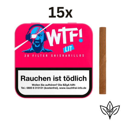 WTF! Lit Shisharillo / Zigarillos (15 x 20 Stück)