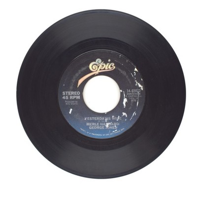 Merle Haggard; George Jones - Yesterday's Wine; I Haven't Found Her Yet - 45 (G)