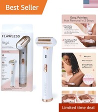 Flawless Legs Electric Razor - Hypoallergenic Hair Remover with LED Light