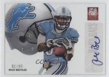 2012 Elite Rookie Hard Hats Signatures 91/99 Ryan Broyles #32 Auto 0v1