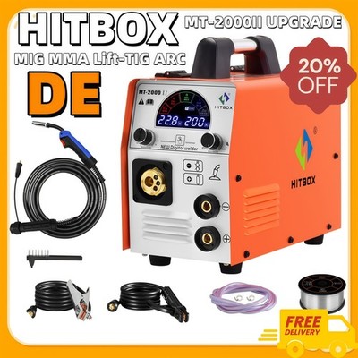 Hitbox Multifunktionsschweißgerät 200A 220V MIG MMA Lift-TIG ARC Schweißgerät