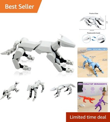 Interactive 3D Printed Robot Dog - Assembled, Movable, and Ideal for Collectors