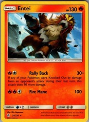 Entei 28/236 Cosmic Eclipse Rare