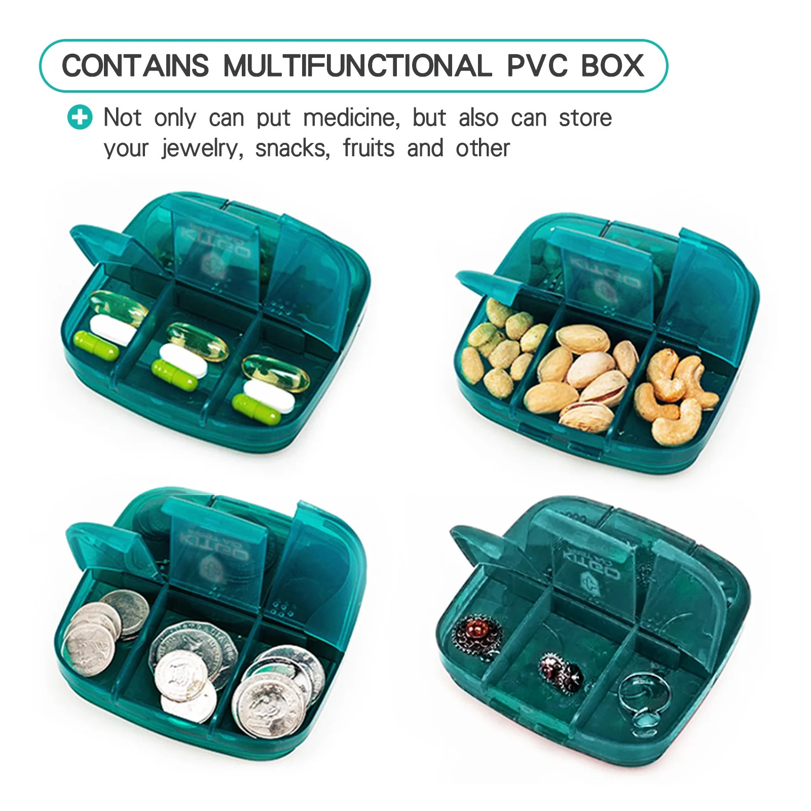 Diabetic Supply Cooler Case with Ice Bag Dispenser and Pill Box for Travel