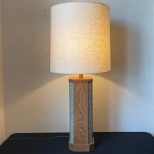 Vintage Mid Century Modern Martz Marshall Studios Table Lamp MCM w/ OG Shade
