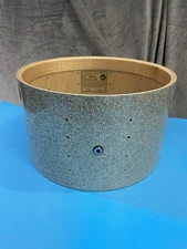 DW Collectors Series Maple 8x14 Snare Drum Shell Broken Glass Finishply