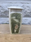 Weller Pottery Roma Cream Panel Vase Pine Cone 9.5” As Is Art Nouveau Antique